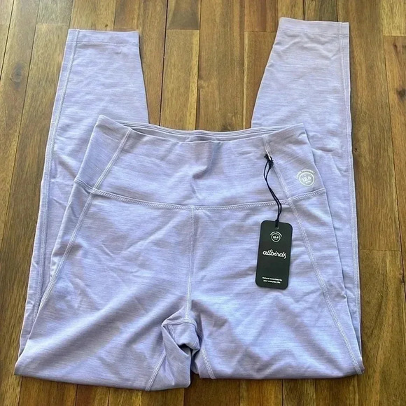 NWT Allbirds natural flow legging purple hush merino wool - Picture 4 of 10